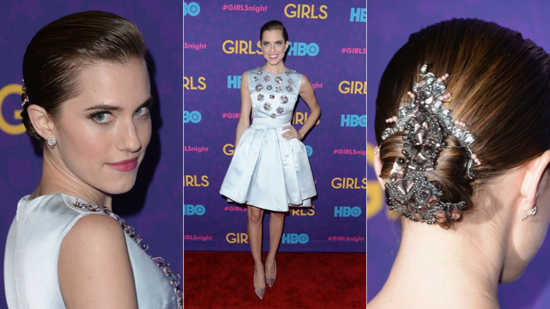 Illustration for article titled Awkward Hemlines and Slinky Slip Dresses at the Girls Premiere